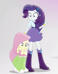 Size: 414x532 | Tagged: safe, screencap, fluttershy, rarity, equestria girls, equestria girls specials, g4, my little pony equestria girls: mirror magic, female, mirror world, sad