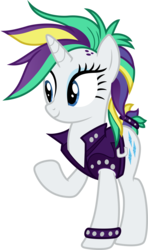 Size: 4096x6897 | Tagged: safe, artist:tralomine, rarity, pony, unicorn, g4, it isn't the mane thing about you, absurd resolution, alternate hairstyle, female, mare, raripunk, simple background, solo, transparent background, vector