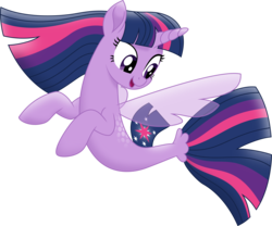 Size: 4913x4096 | Tagged: safe, artist:tralomine, twilight sparkle, alicorn, seapony (g4), g4, my little pony: the movie, .svg available, absurd resolution, female, seaponified, seapony twilight, simple background, solo, species swap, transparent background, twilight sparkle (alicorn), vector