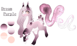 Size: 1698x1008 | Tagged: safe, artist:luuny-luna, oc, oc only, oc:dream purple, original species, pony, scented pony, female, mare, reference sheet, simple background, solo, transparent background