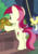 Size: 180x255 | Tagged: safe, screencap, roseluck, g4, it isn't the mane thing about you, my little pony: friendship is magic, bipedal, butt, cropped, plot, rosebutt