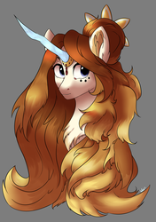 Size: 2210x3132 | Tagged: safe, artist:worldlofldreams, oc, oc only, pony, unicorn, crystal horn, high res, horn, jewelry, solo