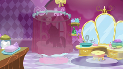 Size: 1280x720 | Tagged: safe, screencap, rarity, g4, it isn't the mane thing about you, shower, silhouette