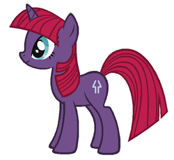 Size: 611x562 | Tagged: safe, artist:3d4d, tempest shadow, g4, my little pony: the movie, base used, female, horn, simple background, solo, tempest gets her horn back, white background, younger