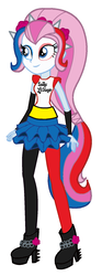 Size: 680x1832 | Tagged: safe, artist:3d4d, violet blurr, equestria girls, g4, base used, boots, clothes, cosplay, costume, crossover, dc comics, dc extended universe, female, harley quinn, high heel boots, shoes, simple background, solo, suicide squad, white background
