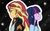 Size: 2560x1600 | Tagged: safe, artist:angeltorchic, sunset shimmer, twilight sparkle, equestria girls, g4, clothes, duo, female, lesbian, ship:sunsetsparkle, shipping, smiling, twilight sparkle (alicorn)