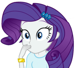 Size: 393x359 | Tagged: safe, artist:thebar, rarity, equestria girls, equestria girls specials, g4, my little pony equestria girls: dance magic, bracelet, female, gem, no mouth, not a vector, shocked, simple background, solo, transparent background