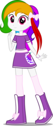 Size: 941x2223 | Tagged: safe, artist:zacatron94, oc, oc only, oc:shining star, equestria girls, g4, clothes, equestria girls-ified, looking at you, simple background, smiling, solo, transparent background