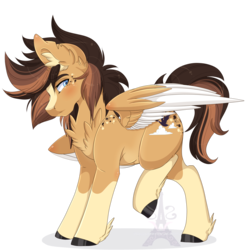 Size: 1024x1024 | Tagged: safe, artist:pvrii, oc, oc only, oc:caramel flight, pegasus, pony, male, simple background, solo, stallion, transparent background, unshorn fetlocks