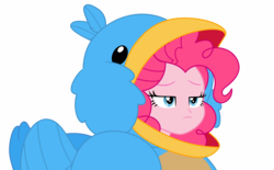 Size: 7478x4624 | Tagged: safe, artist:dnastudiobrony, pinkie pie, equestria girls, g4, my little pony equestria girls: summertime shorts, the art of friendship, absurd resolution, animal costume, bird costume, clothes, costume, female, pinkie birdie, simple background, solo, transparent background, vector