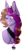 Size: 403x911 | Tagged: safe, artist:hostile-elf, oc, oc only, oc:symphony diamond, pony, unicorn, bust, female, mare, one eye closed, portrait, simple background, solo, transparent background, wink