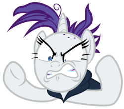 Size: 8000x7000 | Tagged: safe, artist:tardifice, rarity, pony, unicorn, g4, it isn't the mane thing about you, absurd resolution, bad hair, female, gritted teeth, mare, raribald, simple background, solo, transparent background, vector