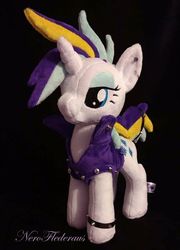 Size: 518x720 | Tagged: safe, rarity, g4, it isn't the mane thing about you, alternate hairstyle, irl, photo, plushie, punk, raripunk, that was fast