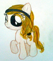 Size: 952x1096 | Tagged: safe, artist:beetrue, oc, oc only, oc:bethany, earth pony, pony, female, filly, solo, traditional art