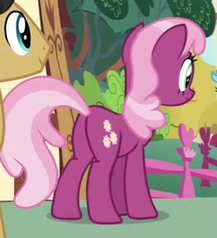 Size: 217x238 | Tagged: safe, screencap, cheerilee, g4, it isn't the mane thing about you, butt, cropped, flowerbutt, plot