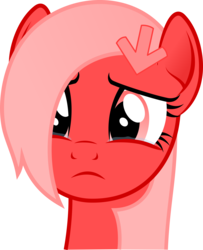 Size: 1700x2094 | Tagged: safe, artist:arifproject, oc, oc only, oc:downvote, pony, derpibooru, g4, bust, crying, derpibooru ponified, frown, meta, ponified, sad, simple background, solo, transparent background, vector