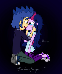 Size: 4980x5959 | Tagged: safe, artist:ro994, flash sentry, sci-twi, twilight sparkle, human, equestria girls, g4, absurd resolution, converse, crying, female, humanized, male, ship:flashlight, ship:sci-flash, shipping, shoes, sneakers, straight, tears of joy