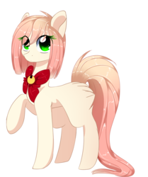 Size: 1024x1227 | Tagged: safe, artist:php146, oc, oc only, oc:akarui sakura, earth pony, pony, blank flank, female, mare, raised hoof, simple background, solo, transparent background