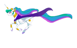 Size: 800x500 | Tagged: safe, artist:candasaurus, princess celestia, alicorn, pony, g4, animated, atem, beautiful, cape, clothes, crossover, crown, ethereal mane, ethereal tail, eyeshadow, female, flowing mane, flowing tail, folded wings, frame by frame, gif, horn, horn ring, jewelry, makeup, mare, millennium puzzle, multicolored mane, multicolored tail, peytral, praise the sun, purple eyes, regalia, royalty, running, serious, simple background, solo, unshorn fetlocks, walk cycle, white background, windswept mane, yu-gi-oh!