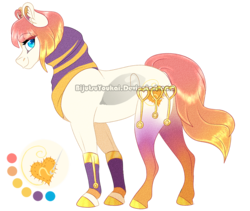 Size: 1000x842 | Tagged: safe, artist:bijutsuyoukai, oc, oc only, oc:sunset stitch, earth pony, pony, female, mare, offspring, parent:princess cadance, parent:shining armor, parents:shiningcadance, simple background, solo, transparent background, watermark