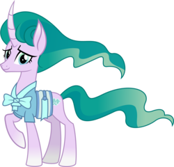 Size: 5444x5218 | Tagged: safe, artist:jhayarr23, mistmane, pony, unicorn, campfire tales, g4, absurd resolution, beautiful, clothes, curved horn, female, horn, mare, raised hoof, simple background, smiling, solo, transparent background, vector