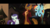 Size: 1920x1080 | Tagged: safe, screencap, capper dapperpaws, rainbow dash, rarity, abyssinian, cat, pony, anthro, g4, my little pony: the movie, anthro with ponies, bedroom eyes, chest fluff, clothes, cute, dashabetes, giggling, handsome, klugetown, lidded eyes, open mouth, scenery, seductive, seductive look, sexy, smiling, stupid sexy capper, underhoof