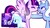 Size: 1280x720 | Tagged: safe, artist:lulubell, edit, snails, snips, spike, trixie, twilight sparkle, alicorn, dragon, pony, boast busters, g4, female, lesbian, ship:twixie, shipping, twilight sparkle (alicorn)