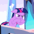 Size: 500x500 | Tagged: safe, artist:dtkraus, edit, edited screencap, screencap, twilight sparkle, pony, unicorn, g4, the crystal empire, evil grin, evil twilight, female, gendo pose, gif, grin, hooves together, non-animated gif, pure unfiltered evil, scheming, smiling, solo, unicorn twilight