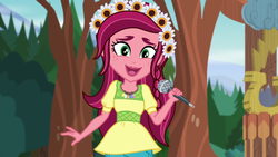 Size: 1280x720 | Tagged: safe, screencap, gloriosa daisy, equestria girls, g4, my little pony equestria girls: legend of everfree, cute, daisybetes, female, magical geodes, solo