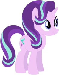 Size: 1024x1292 | Tagged: safe, artist:ra1nb0wk1tty, starlight glimmer, pony, unicorn, g4, female, mare, simple background, smiling, solo, transparent background, vector