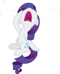 Size: 5240x6400 | Tagged: safe, artist:cantercoltz, rarity, pony, unicorn, forever filly, g4, absurd resolution, belly, crying, female, mare, marshmelodrama, nose in the air, open mouth, simple background, solo, transparent background, vector, volumetric mouth