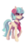 Size: 800x1260 | Tagged: safe, artist:cosmicunicorn, coco pommel, earth pony, pony, g4, female, mare, raised hoof, simple background, solo, white background