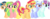 Size: 1024x392 | Tagged: safe, artist:ra1nb0wk1tty, indigo zap, lemon zest, sour sweet, sugarcoat, sunny flare, sunset shimmer, earth pony, pegasus, pony, unicorn, g4, alternate universe, ear piercing, earring, equestria girls ponified, female, glasses, goggles, jewelry, mare, piercing, ponified, shadow five, simple background, transparent background