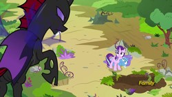 Size: 1920x1080 | Tagged: safe, screencap, pharynx, starlight glimmer, trixie, pony, g4, to change a changeling