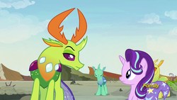 Size: 1920x1080 | Tagged: safe, screencap, clypeus, soupling, starlight glimmer, thorax, trixie, changedling, changeling, g4, to change a changeling, king thorax