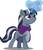 Size: 1771x2048 | Tagged: safe, artist:anka sep, moonbeam, pony, unicorn, g4, my little pony: tails of equestria, the curse of the statuettes, cape, clothes, ear piercing, female, magic, mare, piercing, simple background