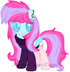 Size: 1024x1057 | Tagged: safe, artist:bezziie, oc, oc only, oc:strawberry pie, pegasus, pony, base used, clothes, colored pupils, female, hoodie, mare, simple background, socks, solo, transparent background