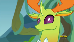 Size: 1277x719 | Tagged: safe, screencap, thorax, changedling, changeling, g4, to change a changeling, discovery family logo, king thorax, male, solo