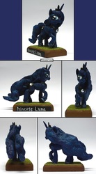 Size: 1124x2033 | Tagged: safe, artist:ubrosis, princess luna, pony, g4, female, sculpture, solo, traditional art