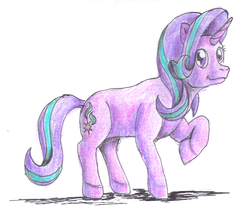 Size: 953x826 | Tagged: safe, artist:edhelistar, starlight glimmer, pony, unicorn, g4, cutie mark, simple background, traditional art, white background