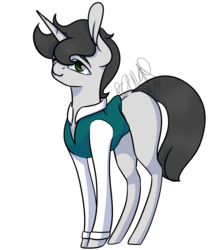 Size: 1776x2033 | Tagged: safe, artist:sweetmelon556, oc, oc only, pony, unicorn, clothes, male, simple background, solo, stallion, transparent background