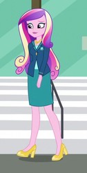 Size: 363x720 | Tagged: safe, screencap, dean cadance, princess cadance, equestria girls, g4, my little pony equestria girls: friendship games, clothes, cropped, female, high heels, makeup, shoes, skirt, smiling, solo
