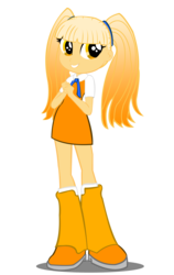 Size: 1000x1580 | Tagged: safe, artist:trungtranhaitrung, equestria girls, g4, clothes, cream the rabbit, crossover, equestria girls-ified, female, simple background, smiling, solo, sonic the hedgehog (series), transparent background