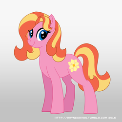 Size: 720x720 | Tagged: safe, artist:raynesgem, oc, oc only, oc:magnolia rose, earth pony, pony, female, smiling