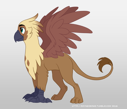 Size: 1008x864 | Tagged: safe, artist:raynesgem, oc, oc only, oc:arvid ii, griffon, smiling