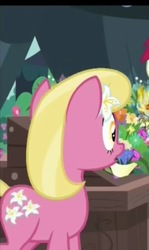 Size: 447x749 | Tagged: safe, screencap, lily, lily valley, g4, it isn't the mane thing about you, flower, flower in hair