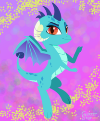 Size: 1600x1919 | Tagged: safe, artist:glitterstar2000, princess ember, dragon, g4, female, solo