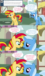 Size: 1280x2168 | Tagged: safe, artist:hakunohamikage, sunset shimmer, trixie, pony, unicorn, ask-princesssparkle, g4, angry, ask, comic, female, mare, tumblr