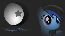 Size: 1920x1080 | Tagged: safe, artist:lost-our-dreams, oc, oc only, oc:midnight mystery, pegasus, pony, bust, female, mare, portrait, solo, wallpaper