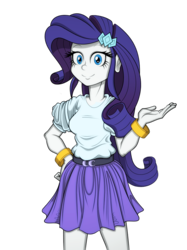 Size: 773x1036 | Tagged: safe, artist:pedantczepialski, part of a set, rarity, equestria girls, g4, alternate universe, clothes, eqg promo pose set, eqg promo pose set 2.0, equestria girls: the parody series, simple background, skirt, transparent background